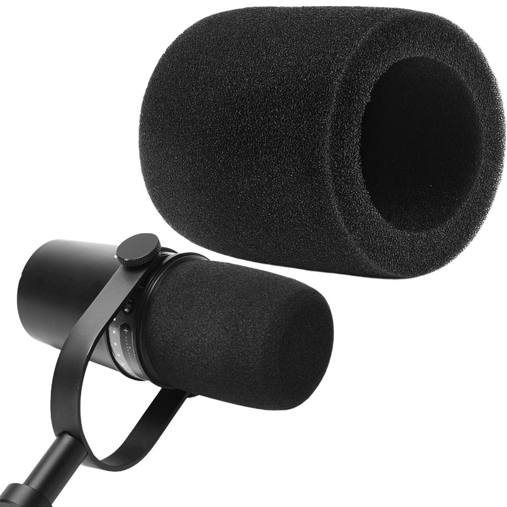 Shure Mic Mv7 - Ersatz-Mikrofon-Windschutzabdeckung, beflockter Schaumstoff-Windschutz, Pop-Filter-Abdeckung für Shure