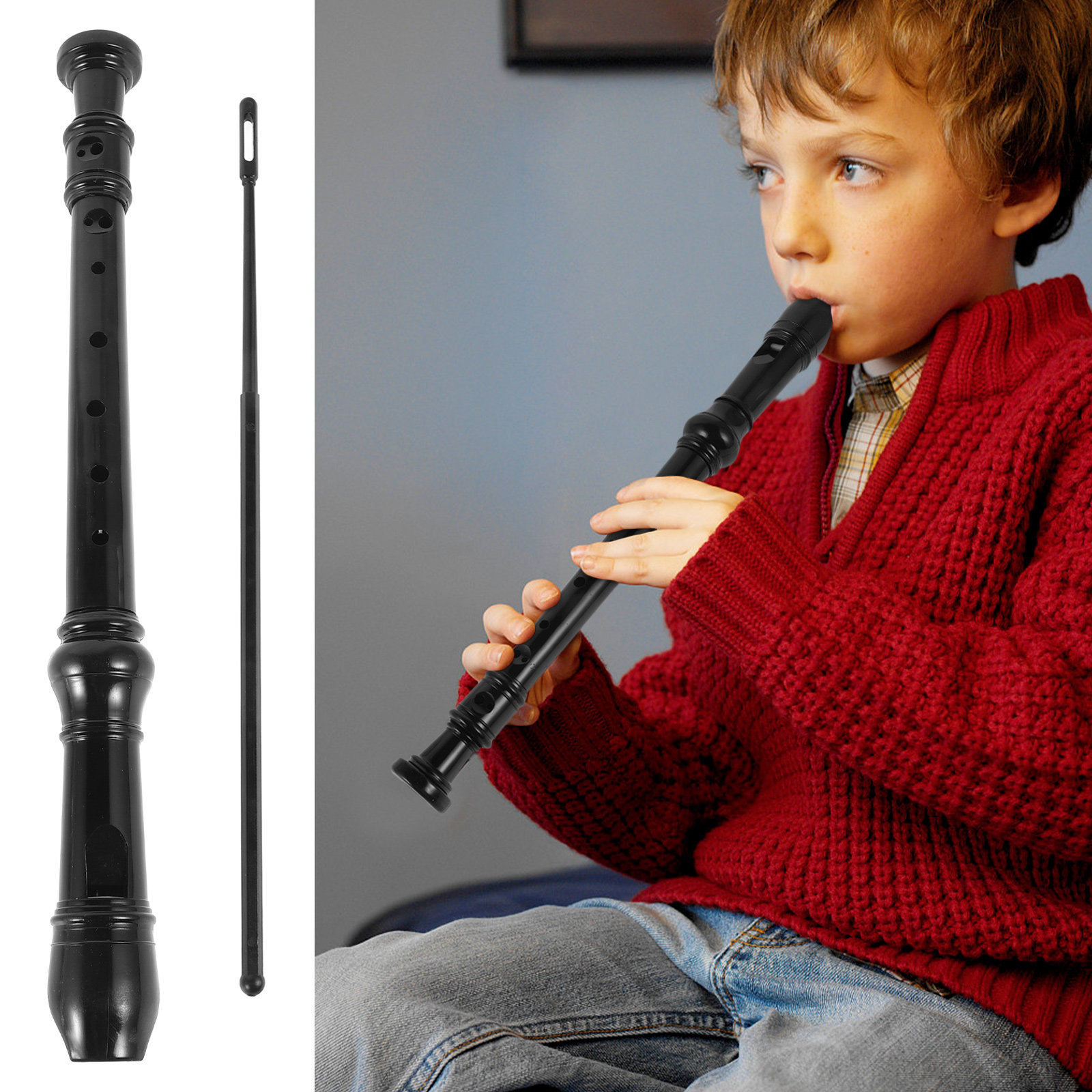 8-Loch Schwarzer Transparenter – Soprano Recorder Plastic Bewertung und Preis